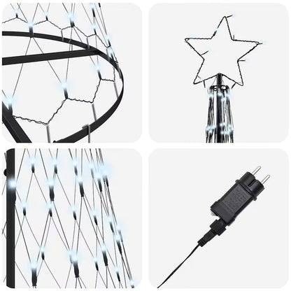 albero di natale a cono 180 cm