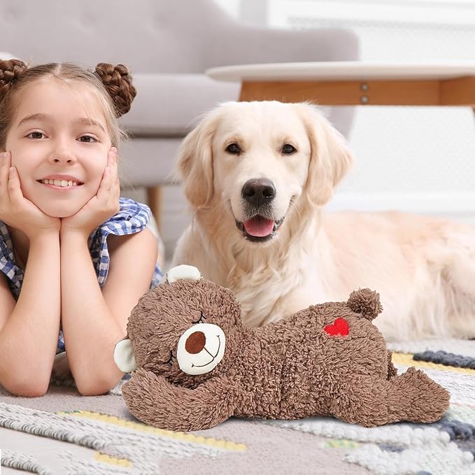 Orsetto Di Peluche Con Battito Cardiaco Per Cuccioli, Morbido Compagno Di Sonno