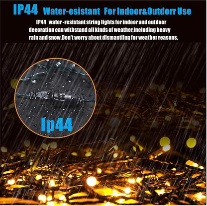 Luci Albero Di Natale, Luci Natale, Shineled 30M 300 LED 8 Modalità Luci da Stringa, Luci da Fata Stellate Impermeabili per Esterni, Giardini, Case, Matrimonio, Natalizie