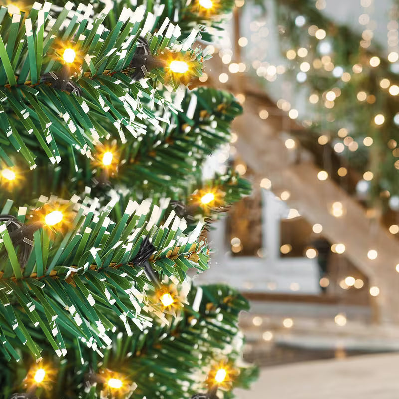 albero di natale artificiale preilluminato